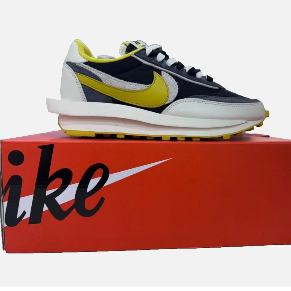 Nike x Sacai x Undercover Ldwaffle 'Bright Citron' Shoes (Yellow and Black)